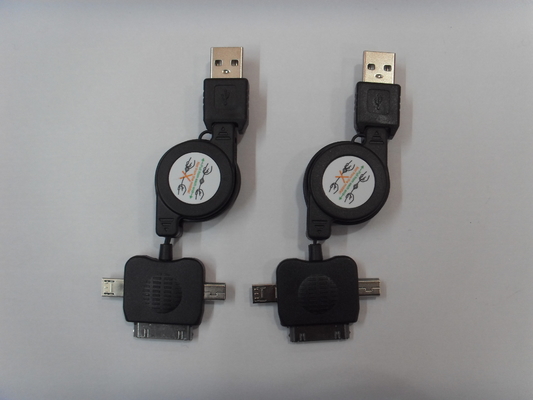 Mini adaptador micro del cargador del coche del USB de Bluetooth del cable de datos del OEM favorable para Blackberry
