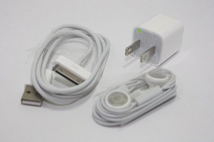 12V blanco portátil electrónica coche cargador 6 adaptadores Kit de Cable USB para iPhone 4